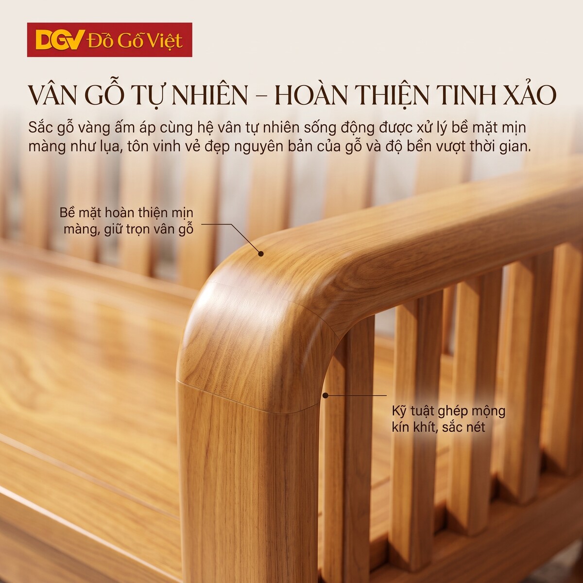 Bộ Sofa Gỗ Gõ Đỏ Thư Giãn Khung Nan Bọc Nệm Cao Cấp Mới