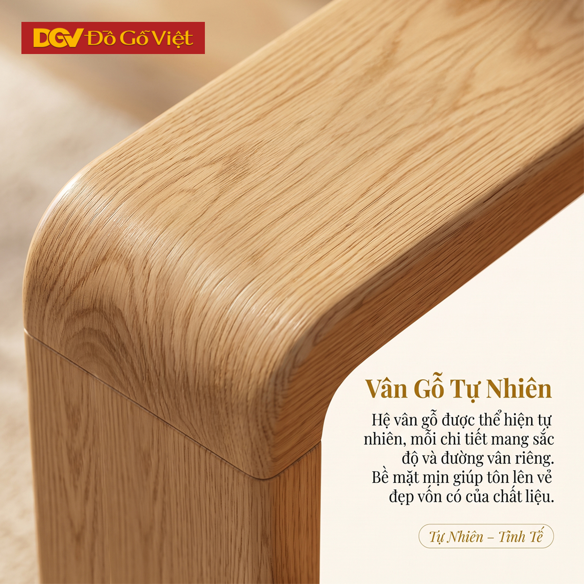 Bộ Sofa Góc Gỗ Sồi Mỹ Có Ghế Đơn Thiết Kế Bo Tròn