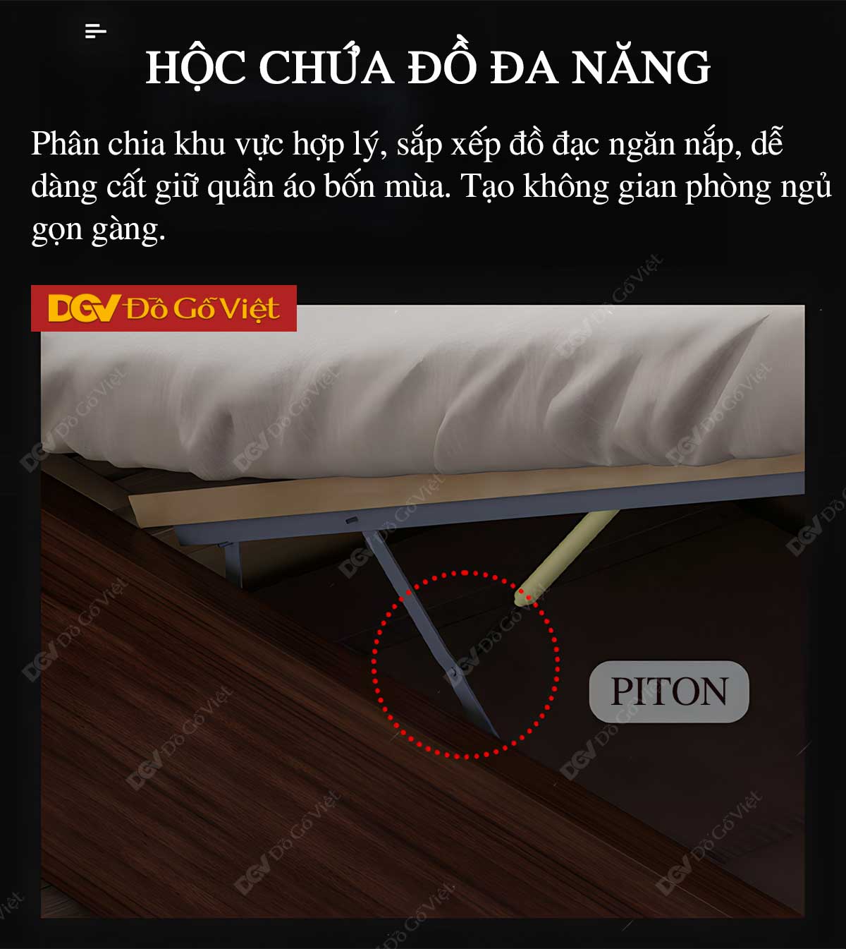 Giường Ngủ Gỗ Sồi Mỹ Thiết Kế Hiện Đại Có Kệ Đầu Giường