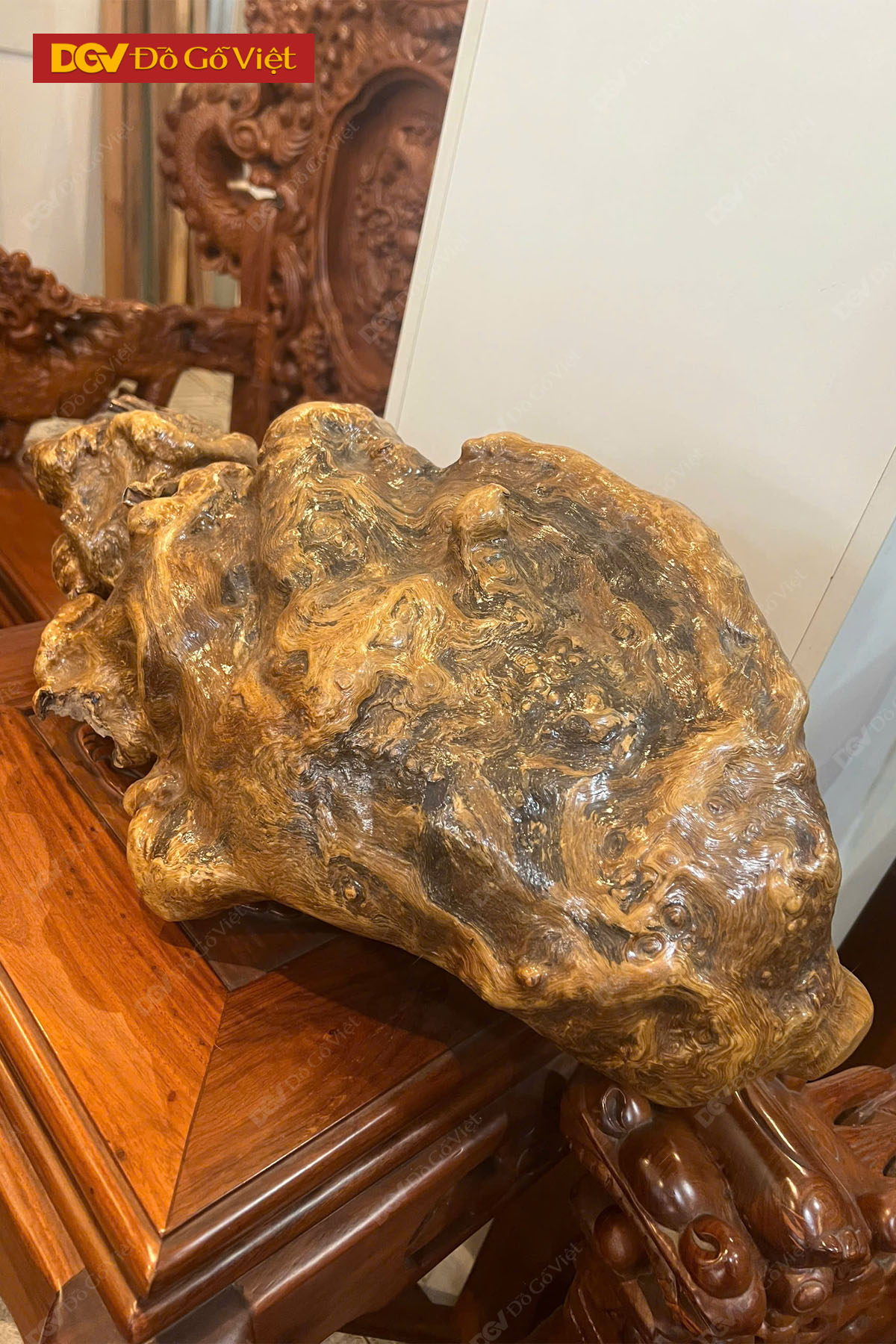 Gỗ Nu Bằng Lăng Trang Trí Để Bàn Độc Lạ Chất