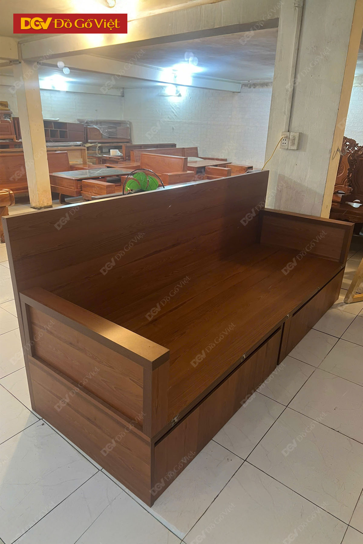 Mẫu Ghế Gấp Giường Gỗ MDF Phối Ngăn Kéo Lưu Trữ Tiện Lợi