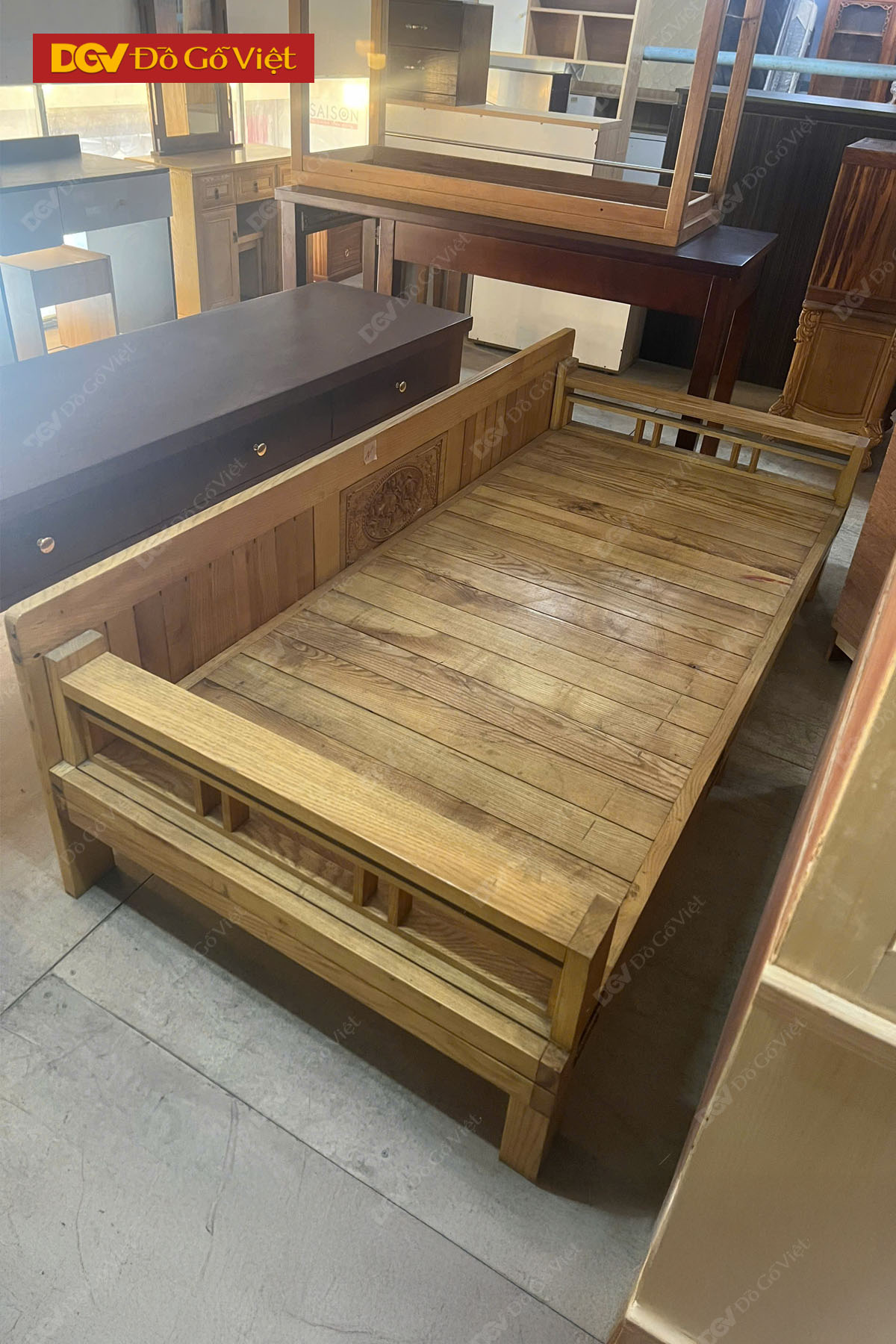 Mẫu Ghế Giường Gỗ Sồi Nga Tự Nhiên Hiện Đại Giá Rẻ