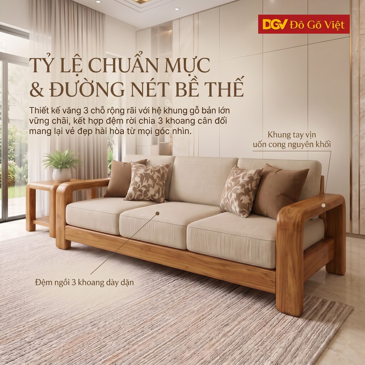 Mẫu Sofa Đối Phòng Khách Gõ Đỏ Tự Nhiên Hiện Đại Sang Trọng
