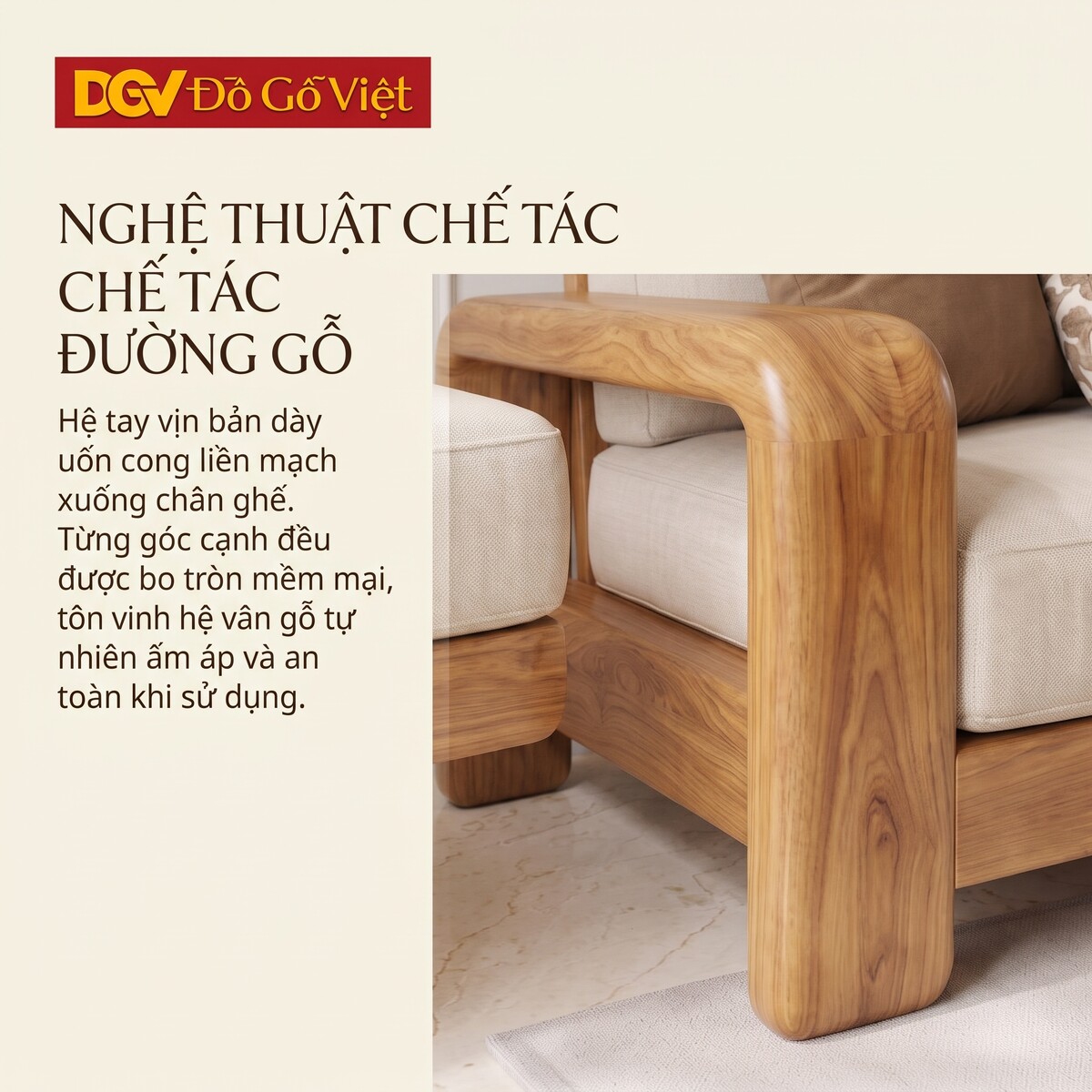 Mẫu Sofa Đối Phòng Khách Gõ Đỏ Tự Nhiên Hiện Đại Sang Trọng