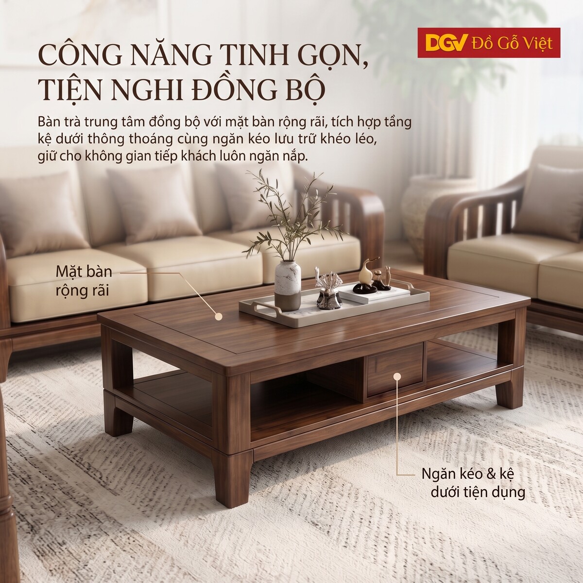 Mẫu Sofa Thư Giãn Resort Gỗ Óc Chó Phối Nệm Cao Cấp Mới