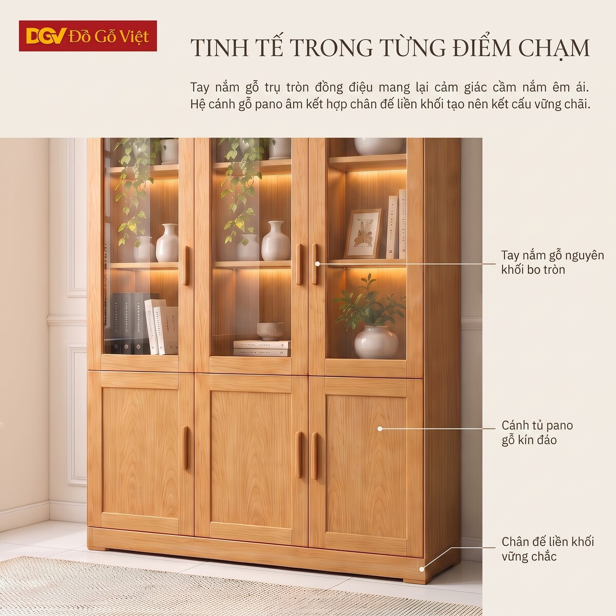 Mẫu Tủ Hồ Sơ Đa Năng Gỗ Sồi Mỹ Cánh Mở Hiện Đại Giá Rẻ