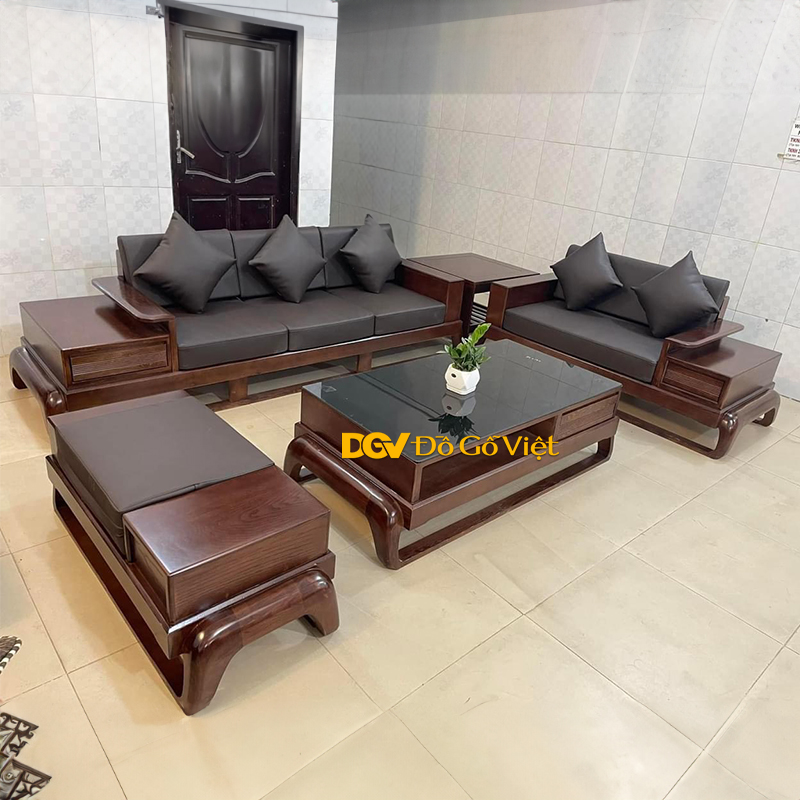 Sofa Gỗ Sồi Nga Phòng Khách 2 Băng Dài Đẹp Giá Rẻ 2024 (3).jpg