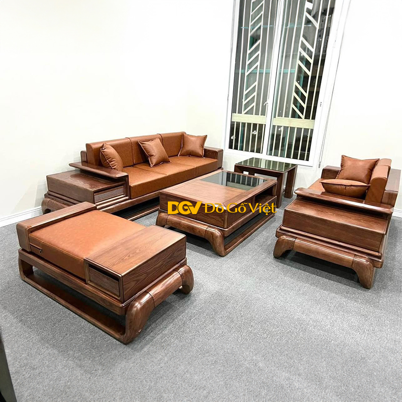 Sofa Gỗ Sồi Nga Phòng Khách 2 Băng Dài Đẹp Giá Rẻ 2024 (5).jpg