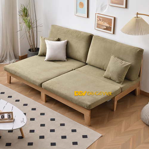 Bàn Ghế Sofa Gỗ 1 Văng Dành Cho Phòng Khách Nhỏ