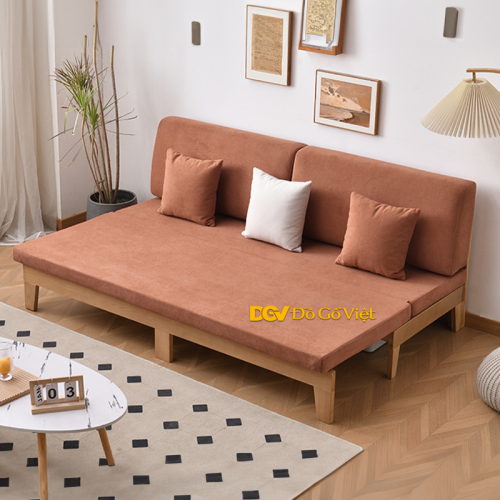 Bàn Ghế Sofa Gỗ 1 Văng Dành Cho Phòng Khách Nhỏ