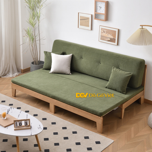 Bàn Ghế Sofa Gỗ 1 Văng Dành Cho Phòng Khách Nhỏ