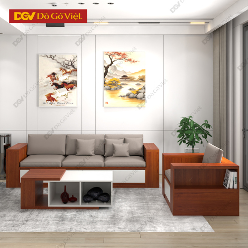 Bàn Sofa Gỗ Công Nghiệp Bộ 3 Món Cho Phòng Khách Chung Cư