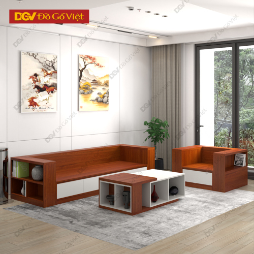 Bàn Sofa Gỗ Công Nghiệp Bộ 3 Món Cho Phòng Khách Chung Cư