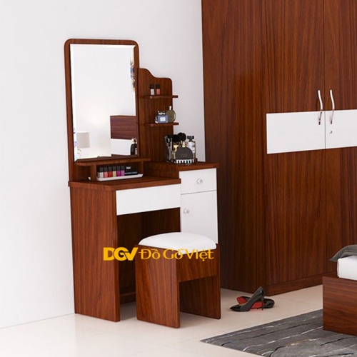 Bàn Trang Điểm MDF Màu Xoan Đào Đẹp Giá Tốt