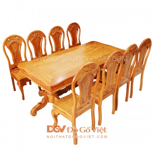 Top 50 mẫu bàn ăn gỗ 10 ghế đẹp nhất
