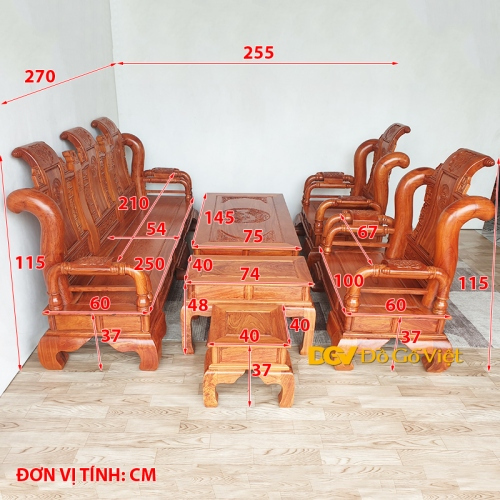 Bộ Bàn Ghế Tần Thủy Hoàng Gỗ Hương Đá Tay 12 6 Món Đẹp Giá Rẻ