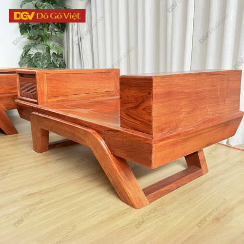 Bộ Sofa 2 Văng 100% Gỗ Hương Đá Hiện Đại Cho Phòng Khách