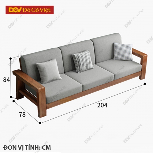 Ghế Sofa Văng Hiện Đại Gỗ Căm Xe Khung Nan Mẫu Mới Đẹp