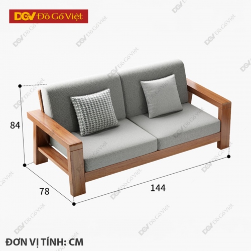 Ghế Sofa Văng Hiện Đại Gỗ Căm Xe Khung Nan Mẫu Mới Đẹp