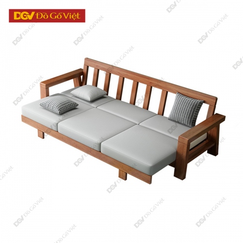 Ghế Sofa Văng Hiện Đại Gỗ Căm Xe Khung Nan Mẫu Mới Đẹp