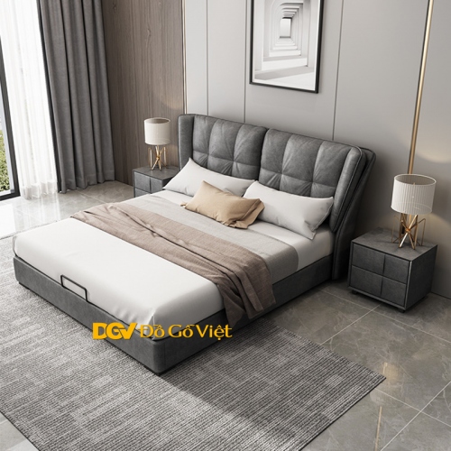 Giường ngủ gỗ MDF hiện đại: Với thiết kế hiện đại, giường ngủ gỗ MDF trông rất sang trọng và đẳng cấp. Chất liệu gỗ MDF cao cấp và kết hợp với các hoa văn và đường nét tinh tế sẽ mang lại sự thoải mái, êm ái và tầm nhìn tuyệt vời cho giấc ngủ của bạn. Hãy xem hình ảnh và cảm nhận sự hoàn hảo của thiết kế.