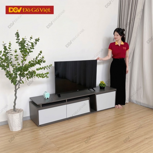 Kệ Để Tivi Hiện Đại Thay Đổi Kích Thước Gỗ MDF Màu Xám Đẹp