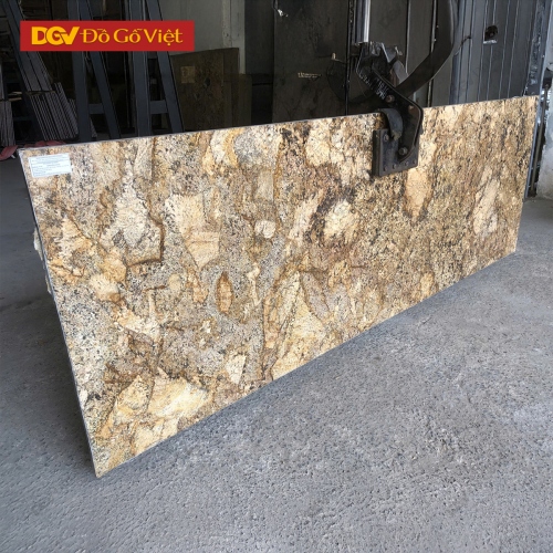 Mặt Đá Tự Nhiên New Alaska Gold Granite Ấn Độ