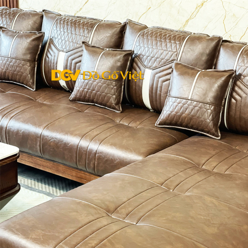 Mẫu Sofa Gỗ Sồi Nga Bọc Nệm Êm Ái Đẹp Giá Rẻ