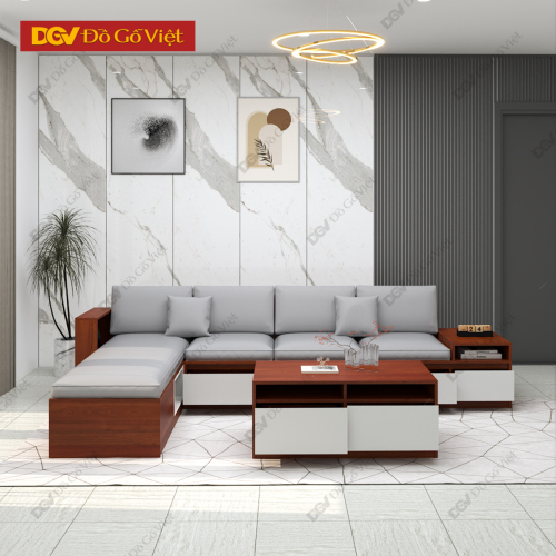 Sofa Góc L Khung Gỗ Công Nghiệp Bền Đẹp Cho Khách Hàng Trẻ