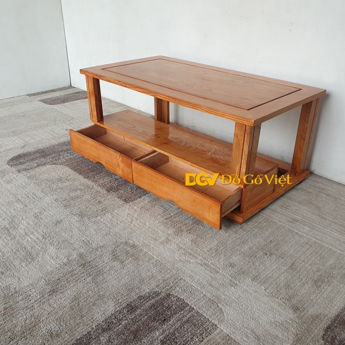 Sofa Phòng Khách Góc L Gỗ Sồi Sơn Màu Hương Vàng Đẹp Giá Rẻ