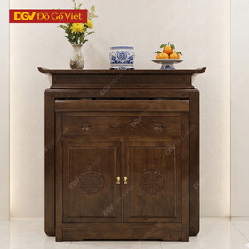 Án Gian Gỗ Sồi Màu Nâu Cổ Điển Kiểu Trơn Tối Giản Giá Tốt