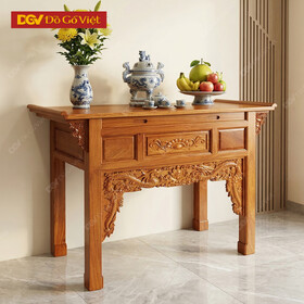 Bàn Cúng 1 Tầng Gõ Đỏ Cao Cấp Đẹp Giá Rẻ