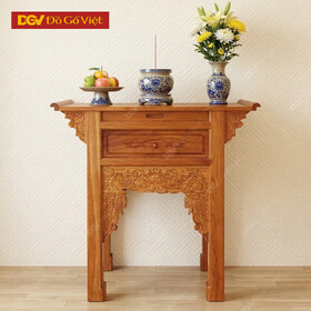 Bàn Cúng Nhỏ Gỗ Gõ Đỏ Cao Cấp Đẹp 88cm