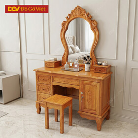 Bàn Phấn Trang Điểm Gỗ Gõ Đỏ