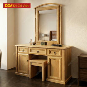 Bàn Phấn Trang Điểm Gỗ Sồi Nga Kiểu Cổ Điển Đẹp Giá Rẻ