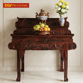 Bàn Thờ 3 Tầng Chạm Rồng Tinh Xảo Gỗ Muồng Đẹp Giá Rẻ