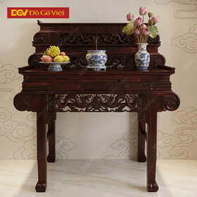 Bàn Thờ 3 Tầng Gỗ Muồng Chạm Rồng Tinh Xảo Giá Rẻ