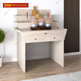 Bàn Thờ 3 Tầng Kèm Hậu Lưng Khung Gỗ Công Nghiệp Cao Cấp