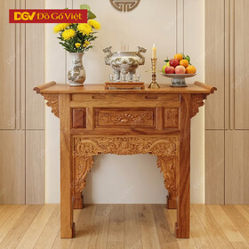 Bàn Thờ Gia Tiên Nhỏ Gỗ Gõ Đỏ Cao Cấp