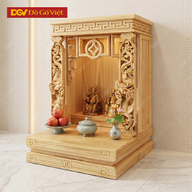 Bàn Thờ Thần Tài Ông Địa Chạm Rồng Gỗ Thông Đẹp Rẻ