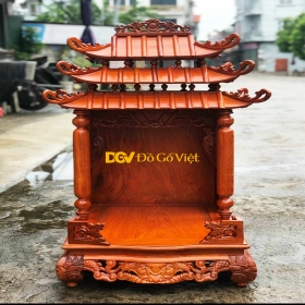 Bàn Thờ Thần Tài Ông Địa Mái Chùa Gỗ Hương Đá Đẹp Giá...