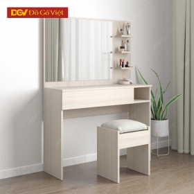 Bàn Trang Điểm Gỗ Công Nghiệp 1M Kèm Kệ Mỹ Phẩm Tiện Lợi