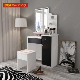 Bàn Trang Điểm Gỗ Công Nghiệp Cao Cấp Gương Vuông Đẹp