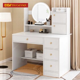 Bàn Trang Điểm Gỗ Công Nghiệp Hiện Đại Màu Trắng Đẹp Giá Rẻ