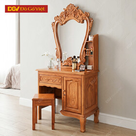 Bàn Trang Điểm Gỗ Gõ Đỏ Chạm Đẹp Giá Rẻ