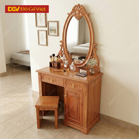 Bàn Trang Điểm Gỗ Xoan Đào Oval Thiên Nga Đẹp Giá Rẻ