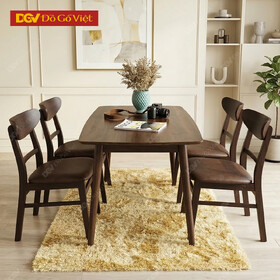 Bộ Bàn Ghế Ăn Mini Màu Nâu Hiện Đại Sang Trọng