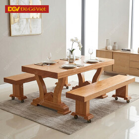 Bộ Bàn Ghế Nguyên Khối K3 Gỗ Gõ Đỏ Cao Cấp Dài 2m5