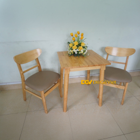 Bộ Bàn Ghế Phòng Ngủ Hiện Đại Gỗ Cao Su Tự Nhiên Đẹp Bền Rẻ