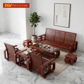 Bộ Bàn Ghế Sofa Đối Sồi Mỹ Tay Chữ G 7 Món Đẹp Giá Tốt